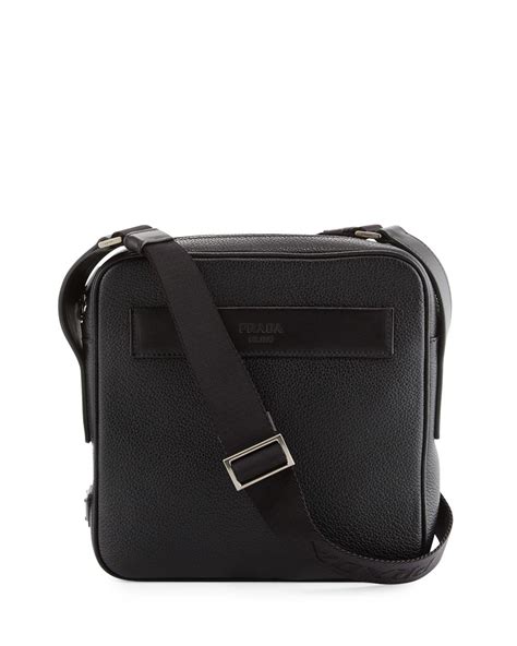 prada messenger bag leather|prada messenger bag men's.